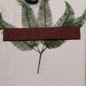 Vintage Beaded Stretch Belt